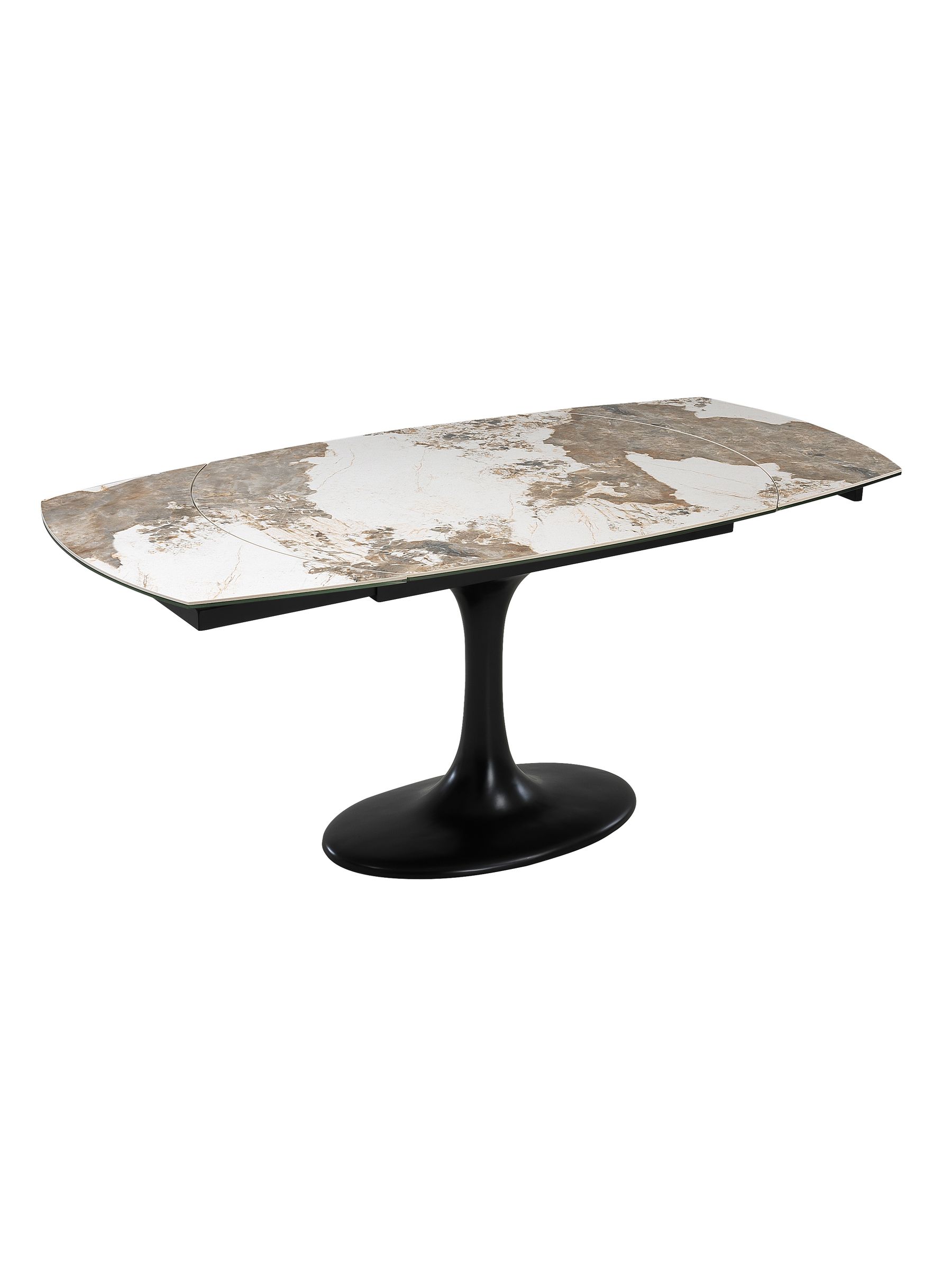 Lille marble ceramic extending dining table discount