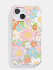 Skinnydip Retro Holo Flower London x Disney 15 Case - Image 1 of 4
