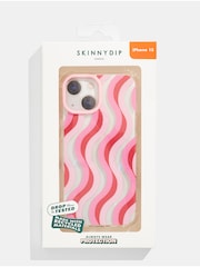 Skinnydip Pink and Red Wave Shock London 12/12 Pro Case - Image 4 of 4