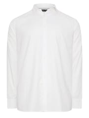 BadRhino Big & Tall White Premium Long Sleeve Linen Shirt - Image 2 of 3