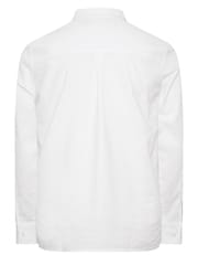 BadRhino Big & Tall White Premium Long Sleeve Linen Shirt - Image 3 of 3