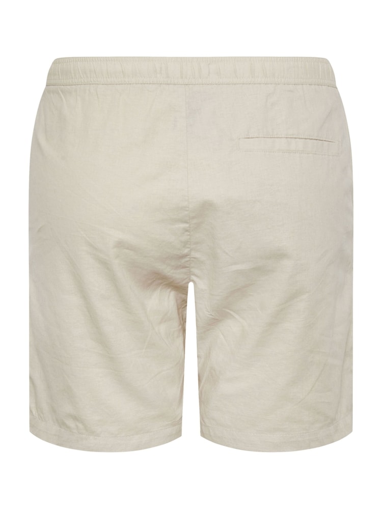 BadRhino Big & Tall Natural Premium Linen Shorts - Image 3 of 3