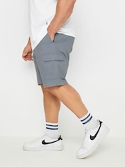 BadRhino Big & Tall Blue Elastic Waist Stretch Cargo Shorts - Image 2 of 4