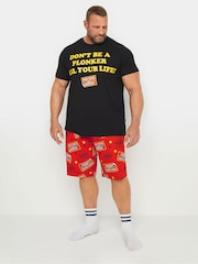 BadRhino Big & Tall Black BadRhino Big & Tall Red Only Fools And Horses 100% Cotton Pyjama Set - Image 1 of 4