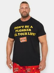 BadRhino Big & Tall Black BadRhino Big & Tall Red Only Fools And Horses 100% Cotton Pyjama Set - Image 2 of 4