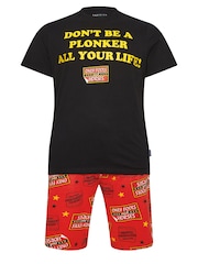BadRhino Big & Tall Black BadRhino Big & Tall Red Only Fools And Horses 100% Cotton Pyjama Set - Image 3 of 4