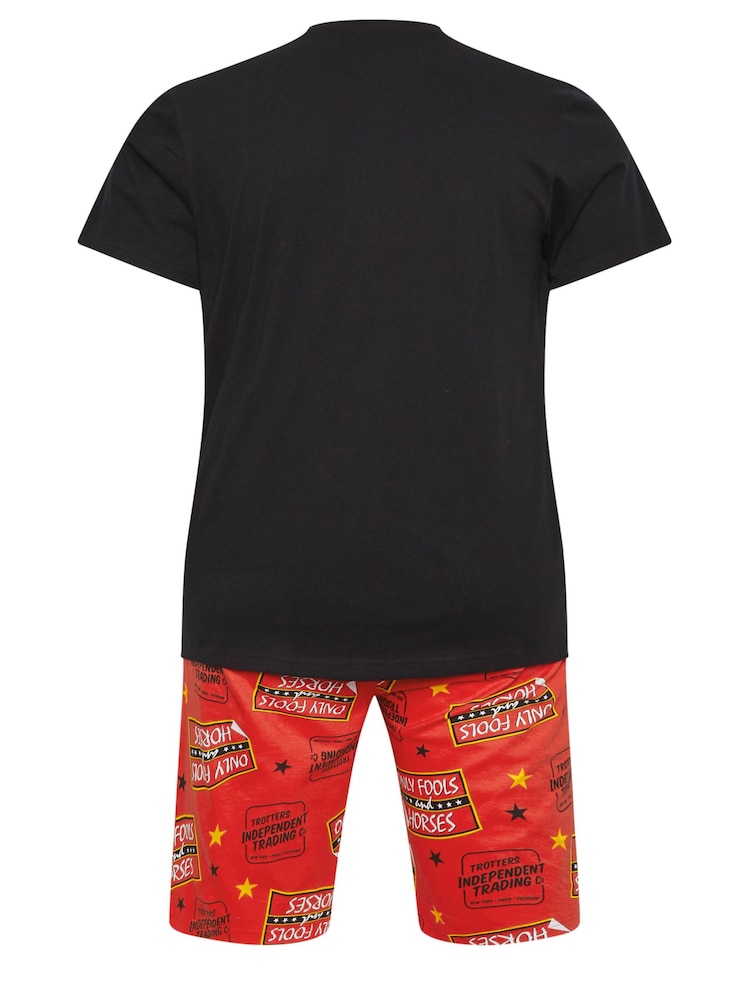 BadRhino Big & Tall Black BadRhino Big & Tall Red Only Fools And Horses 100% Cotton Pyjama Set - Image 4 of 4