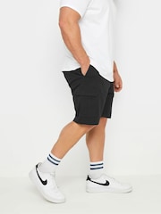 BadRhino Big & Tall Black Elastic Waist Stretch Cargo Shorts - Image 2 of 4