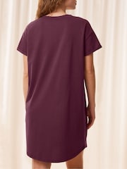 Triumph Burgundy Red 100% Cotton Nightdress - Image 3 of 5