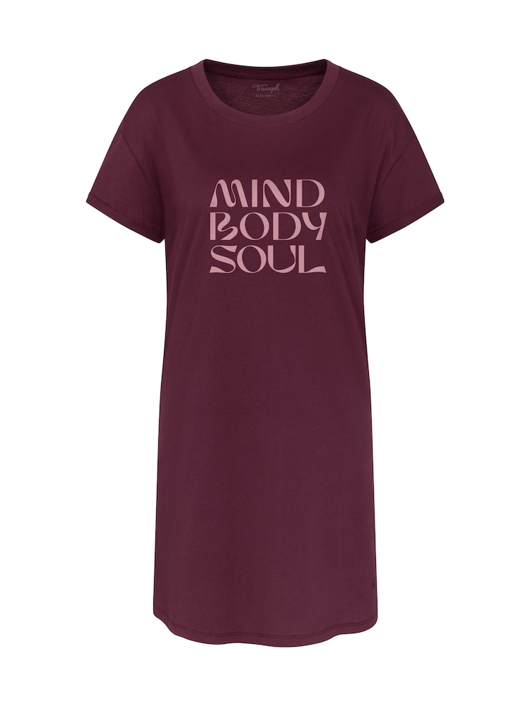 Triumph Burgundy Red 100% Cotton Nightdress - Image 5 of 5