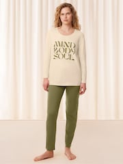 Triumph Green 100% Cotton Pyjamas Set - Image 1 of 5