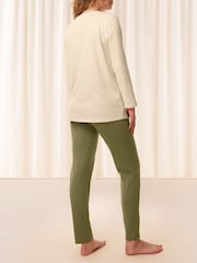 Triumph Green 100% Cotton Pyjamas Set - Image 3 of 5