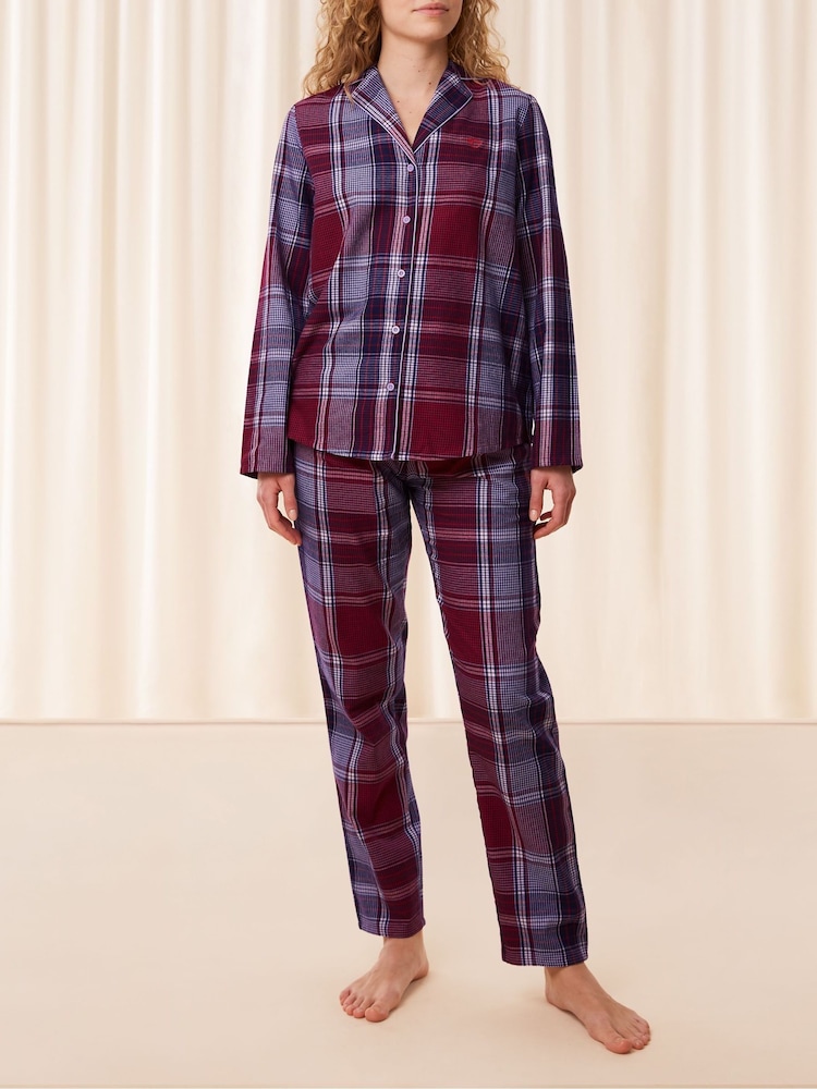Triumph Boyfriend Red 100% Cotton Pyjamas - Image 2 of 5