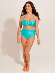 Groen - Seaspray Zambia Gathered Bandeau Green Bikini - Image 1 of 4
