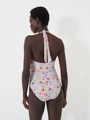 Crew Clothing Pink Plunge Swimsuit - Image 2 of 5