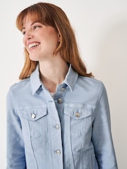 Crew Clothing Blue Light Denim Western Jacket - Image 3 of 4