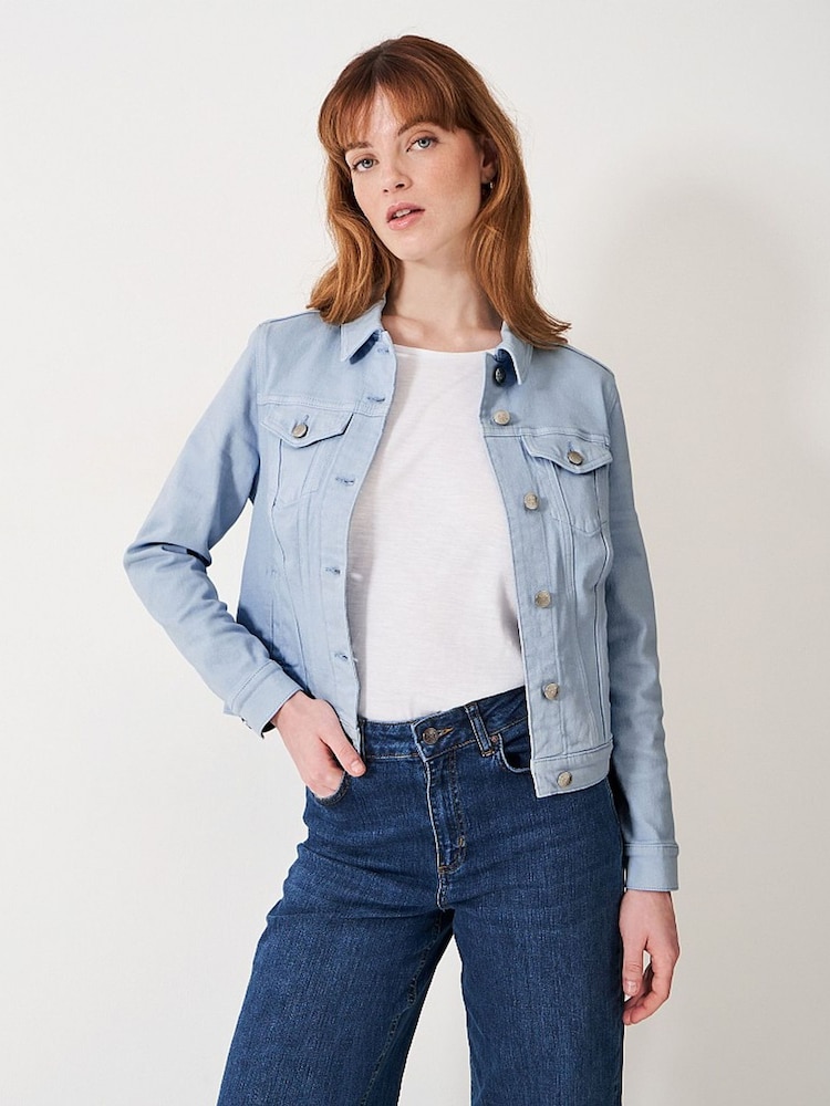 Crew Clothing Blue Light Denim Western Jacket - Image 4 of 4