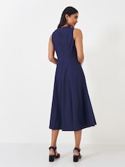 Crew Clothing ärmelloses, ausgestelltes Kleid aus 100 % Baumwolle - Bild 2 von 5