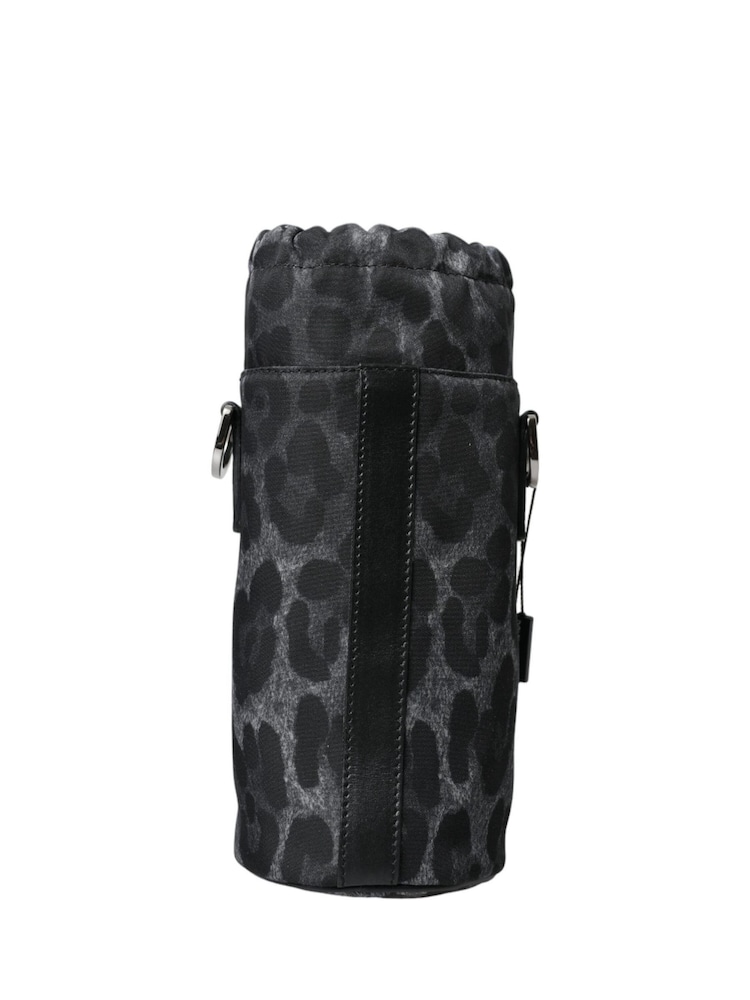 Dolce & Gabbana Leopard Print Bottle Black Cage with Drawstring Closure - Image 2 of 6