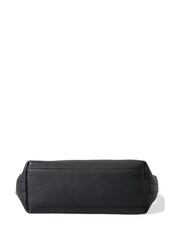 Dolce & Gabbana Leather Chain Shoulder Black Bag with Zipper Closure and Logo Details - Image 4 of 6