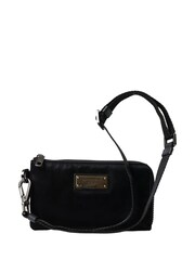 Dolce & Gabbana Stylish Grained Nylon Black Pouch with Alvanic Plaque Detail - Image 1 of 5