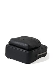 Dolce & Gabbana Small Calf Leather Black Backpack with Zip Closure and Logo Details - Image 3 of 4