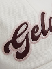 Reiss White Bacio Ché Embroidered Motif Baseball Cap - Image 4 of 4