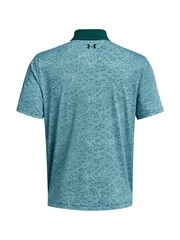 Under Armour Turquoise Blue Golf T2G Printed Polo Shirt - Image 5 of 5