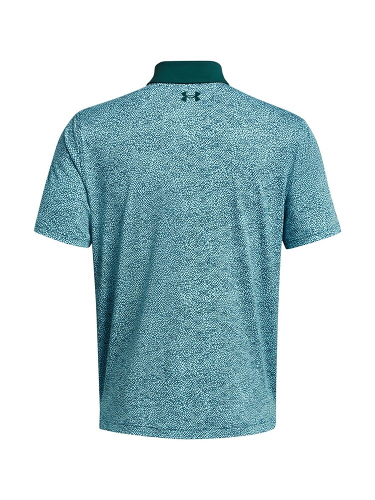 Under Armour Turquoise Blue Golf T2G Printed Polo Shirt - Image 5 of 5