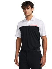 Under Armour Black/White Golf T2G Color Block Polo Shirt - Image 1 of 3