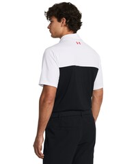 Under Armour Black/White Golf T2G Color Block Polo Shirt - Image 2 of 3