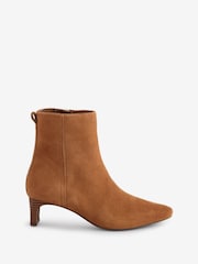 Clarks Brown Suede Edina Up Leather Boots - Image 1 of 7
