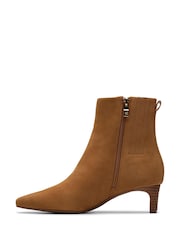 Clarks Brown Suede Edina Up Leather Boots - Image 2 of 7