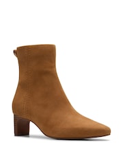 Clarks Brown Suede Edina Up Leather Boots - Image 3 of 7