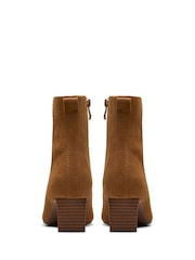 Clarks Brown Suede Edina Up Leather Boots - Image 6 of 7