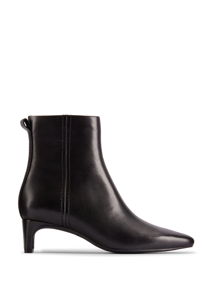 Negro - Clarks Edina Up Leather Boots - Imagen 1 de 7 Negro - Clarks Edina Up Leather Boots - Imagen 1 de 7