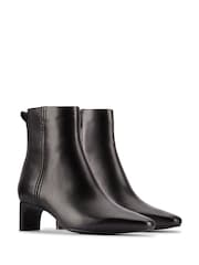 Clarks Black Edina Up Leather Boots - Image 3 of 7