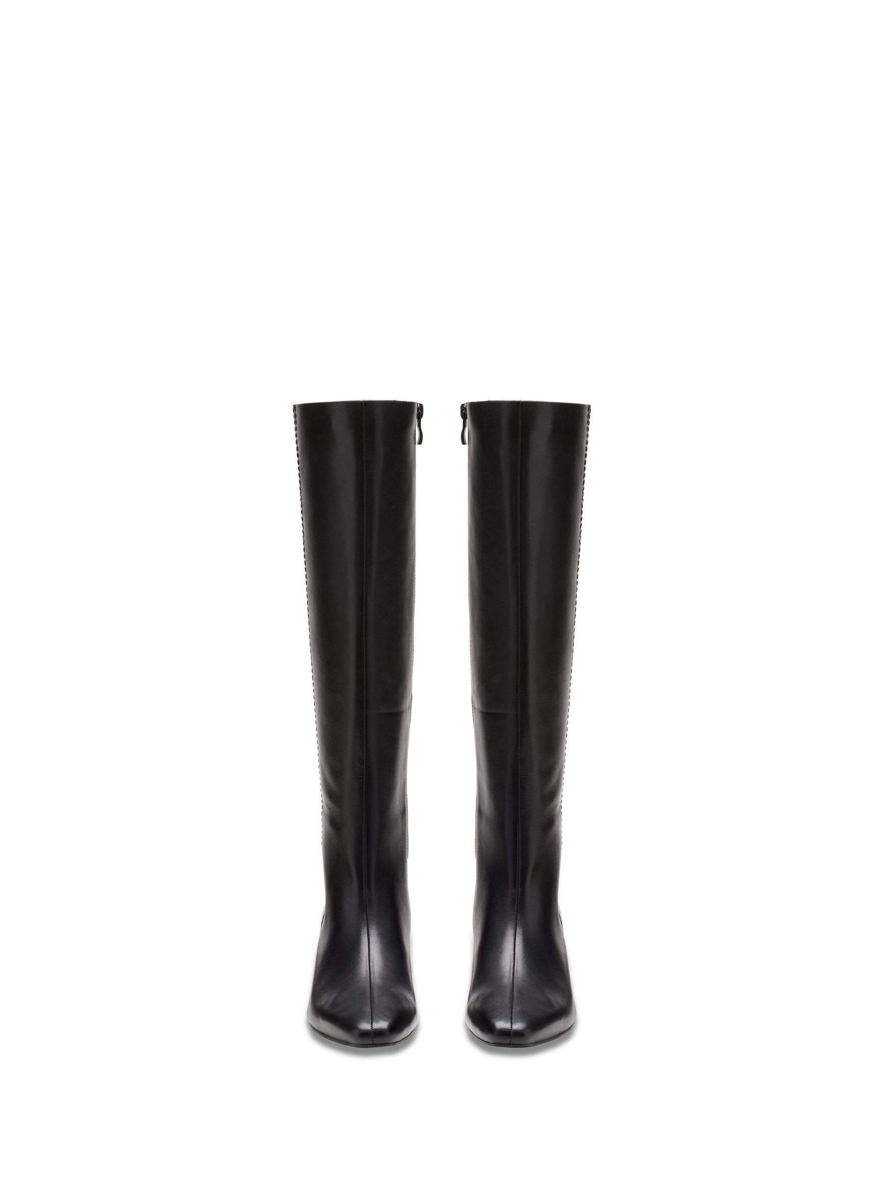 Buy Clarks Black Leather Edina Tall Boots from Next Luxembourg
