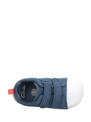Mornarsko modra/bela - Clarks Usnjeni čevlji za malčke First Walker Craft - Slika 4 iz 7