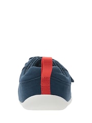 Mornarsko modra/bela - Clarks Usnjeni čevlji za malčke First Walker Craft - Slika 6 iz 7