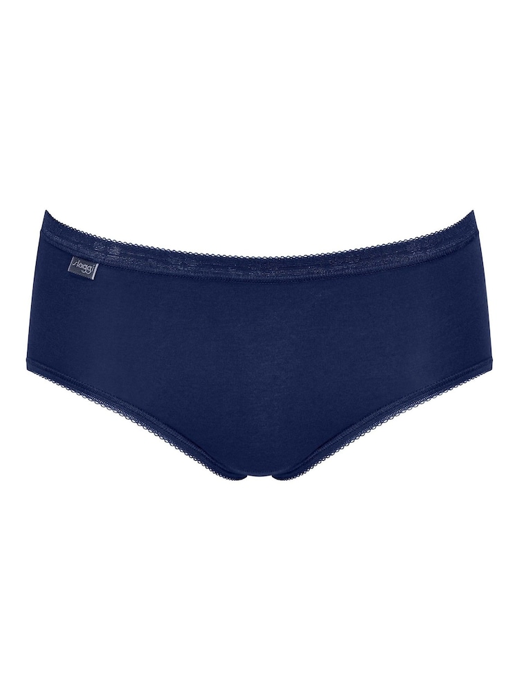Sloggi Blue Basic+ Midi Briefs 4 Pack - Image 2 of 9
