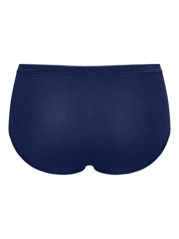 Sloggi Blue Basic+ Midi Briefs 4 Pack - Image 3 of 9