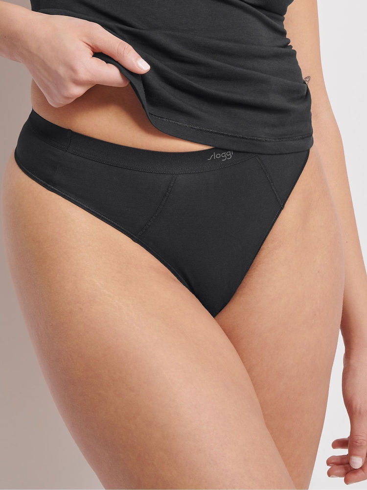 Sloggi EVER Ease White Tai Briefs 2 Pack - Image 1 of 7