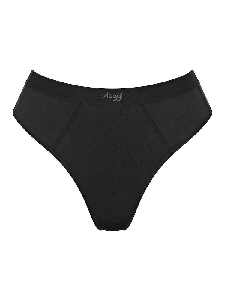 Czarny - Sloggi EVER Ease Tai Briefs 2 Pack - Image 6 of 7