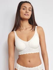 Sloggi ZERO Feel Bliss White Bralette - Image 1 of 6