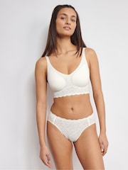 Sloggi ZERO Feel Bliss White Bralette - Image 4 of 6