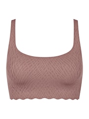 Sloggi ZERO Feel Bliss Brown Bra - Image 5 of 6