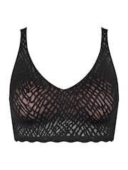 Sloggi ZERO Feel Bliss Black Bralette - Image 5 of 6