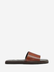 Oliver Sweeney Antiqued Leather Brown Sandals - Image 1 of 5