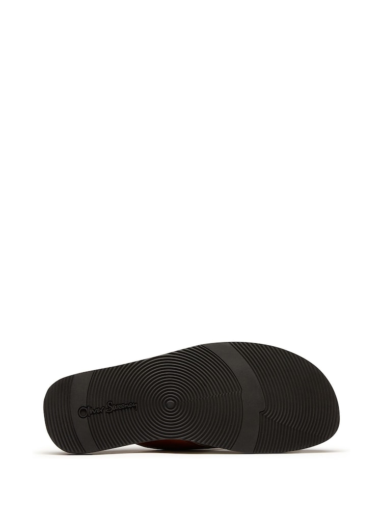 Oliver Sweeney Calf Leather Brown Sandals - Image 5 of 5